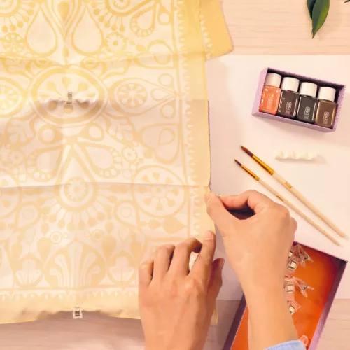 Djeco Műterem 11 - Selyem festés, Mandalák - Atelier 11, Silk Painting