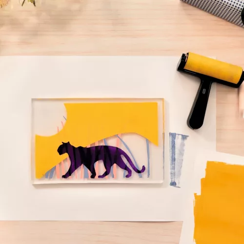 Djeco Műterem 47 - Gélnyomtatás, Éjjel és nappal - Atelier 47, Gel Printing