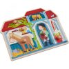 Haba fa fogantyús puzzle Lóistálló