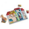 Haba fa fogantyús puzzle Lóistálló