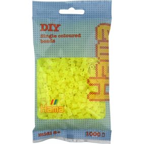 Hama Hama MIDI gyöngy - neonsárga 1000 db-os - 20734