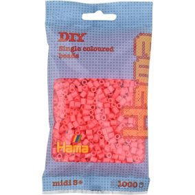 Hama Hama MIDI gyöngy - pasztell piros 1000 db-os - 20744