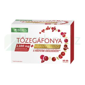 BÉRES TŐZEGÁFONYA + ARANYVESSZŐ TABLETTA 60DB