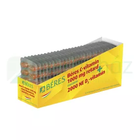 BÉRES C-VITAMIN 1000MG + 2000NE D3-VITAMIN TABLETTA 10DB