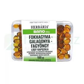 BANO FOKHAGYMA-GALAGONYA-FAGYÖNGY KAPSZULA 100DB