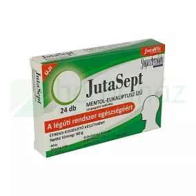   JUTAVIT JUTASEPT MENTOL-EUKALIPTUSZ ÍZŰ SZOPOGATÓ TABLETTA 24DB