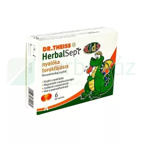DR. THEISS HERBALSEPT KIDS NYALÓKA TOROKFÁJÁSRA 6DB