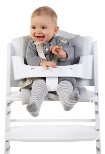 Childhome Lambda 3 Etetőszék - Etetőtálca - Fa - Fehér