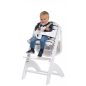 Childhome Lambda 3 Etetőszék - Etetőtálca - Fa - Fehér