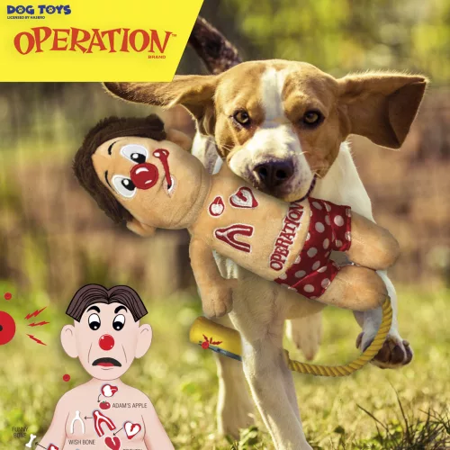HASBRO Kutya játék Operation Cavity Sam plüss kötéllel húzásra 30 cm