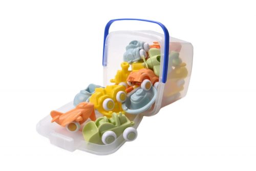 Viking Toys  Járművek vödörben - 15 db-os BIO - Vikingtoys 12 hó+