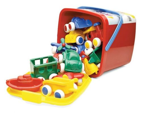 Viking Toys  Járművek vödörben - 15 db-os - Vikingtoys 12 hó+