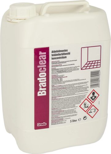 Bradoclear Aldehidmentes Felületfertőtlenítő Koncentrátum 5L (4Db/Karton)