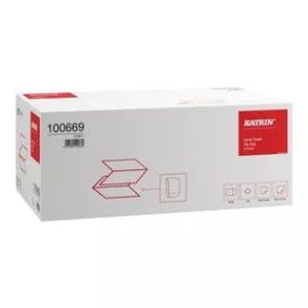   Katrin Kéztörlő Basic Zigzag 1R., Natúr, 250Lap/Csg, 20Csg/Karton, 36Karton/Raklap