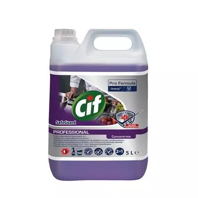 Cif Safeguard Conc. Kombinált Hatású Kézi Mosogatószer És Általános Tisztító-, Fertőtlenítőszer 5L (2Db/Karton)
