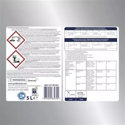 Cif Safeguard Conc. Kombinált Hatású Kézi Mosogatószer És Általános Tisztító-, Fertőtlenítőszer 5L