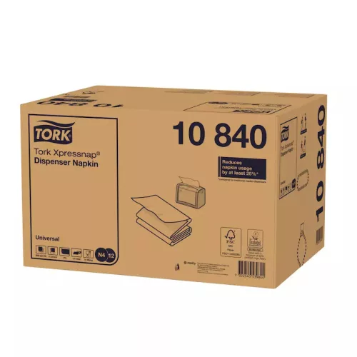 Tork Szalvéta Adagolós N4 Universal 1/4 Hajtású, 1R., 1125 Lap/Csg, 8 Csg/Karton