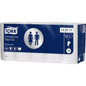   Tork Toalettpapír T4 Kistekercses Advanced - 2R., Fehér, 48M/Tek, 400 Lap, 30Tek/Karton