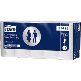  Tork Toalettpapír T4 Kistekercses Premium 3R., Fehér, 32M, 250Lap, 30Tek/Csg
