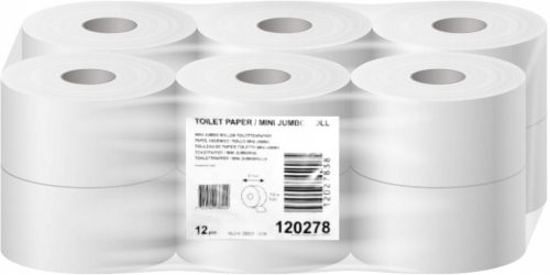Tork Toalettpapír T2 Mini Jumbo Advanced - 2R., Fehér, 170M/Tek, 12Tek/Karton
