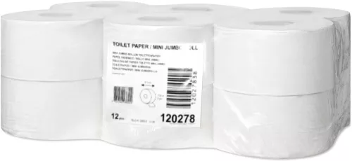 Tork Toalettpapír T2 Mini Jumbo Advanced - 2R., Fehér, 170M/Tek, 12Tek/Karton