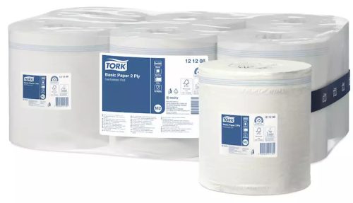 Tork Kéztörlő M2 Tekercses Universal, 2R., Fehér, 135M/Tek, 6 Tek/Karton