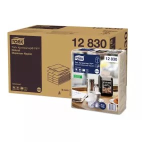   Tork Szalvéta Adagolós N14 "Xpressnap" Fit Natúr Levélmintás, 2R., Starterfold, 21,3X16,5Cm,  720Db/Csg, 6Csg/Karton