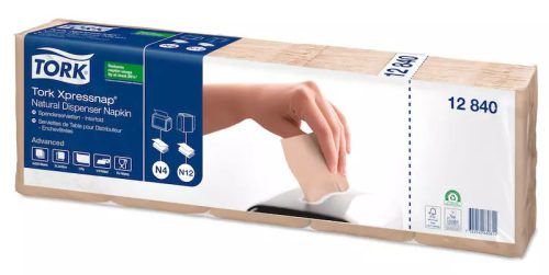 Tork Szalvéta Adagolós N4 Xpressnap 1R., Natúr, Újrahasznosított, 1/4 Hajtogatott, 1125 Lap/Csg, 8Csg/Karton
