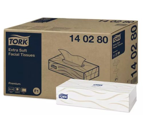 Tork Kozmetikai Kendő Premium F1, 2R., 100 Lap/Doboz, 30Doboz/Karton