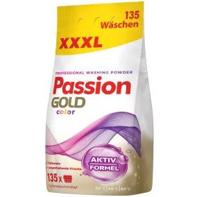 Passion Gold Mosópor 8,1Kg/135 Mosás Színes Ruhákhoz