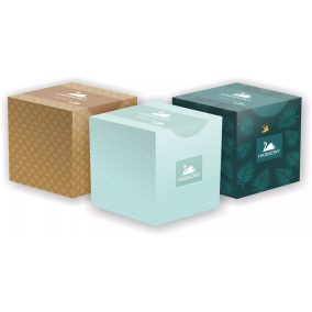   Harmony Kozmetikai Kendő Kocka, 3R., 60Lap/Doboz, 12Doboz/Karton, 88Karton/Raklap