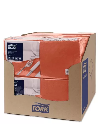 Tork Szalvéta Lunch Advanced 33/2 Terrakotta, 200 Lap/Csg, 10Csg/Karton