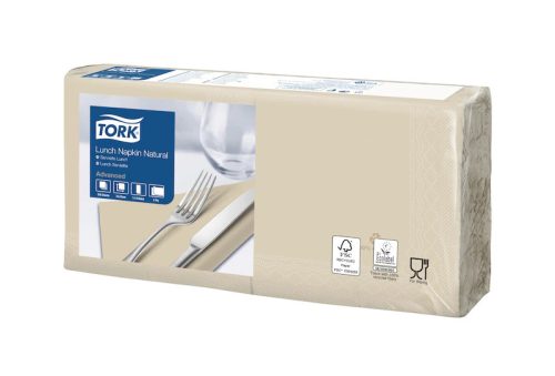 Tork Szalvéta Lunch Advanced 33/2 Natúr, 200 Lap/Csg, 10Csg/Karton