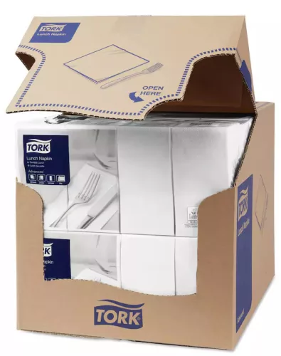 Tork Szalvéta Lunch Advanced 33/2 Fehér 1/8, 200Db/Csg, 10Csg/Karton