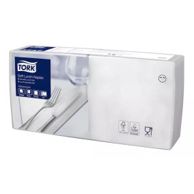   Tork Szalvéta Lunch Advanced 33/3 Fehér, 1/4 Hajtás, 150 Lap/Csg, 10Csg/Karton