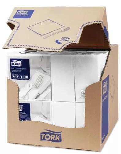 Tork Szalvéta Lunch Advanced 33/3 Fehér, 1/8 Hajtás, 150 Lap/Csg, 10Csg/Karton