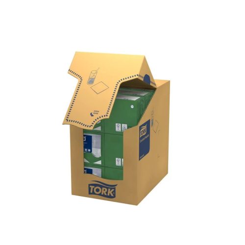 Tork Szalvéta Koktél, 24/2 Sötétzöld, 200Lap/Csg, 12Csg/Karton