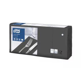   Tork Szalvéta Lunch Advanced 33/2 Fekete, 1/8 Hajtás, 200 Lap/Csg, 10Csg/Karton