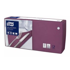   Tork Szalvéta Soft Lunch Advanced 33/3 Bíbor, 150 Lap/Csg, 10Csg/Karton - Készletkisöprés Akció