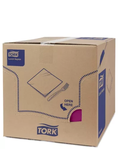Tork Szalvéta Soft Lunch Advanced 33/3 Bíbor, 150 Lap/Csg, 10Csg/Karton - Készletkisöprés Akció