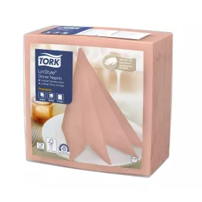   Tork Szalvéta Linstyle, Premium Textilhatású, Korall, 39/1, 50Db/Csg, 12Csg/Karton