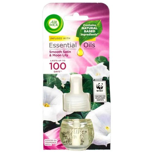 Air Wick Elektromos Illatosító Utántöltő 19Ml (6Db/Karton) Smooth Satin & Moon Lily