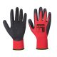Kesztyű Mártott Latex, Flex Grip Latex Glove, Piros/Fekete "M" (12 Pár/Gyűjtő)