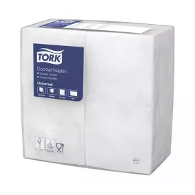 Tork Szalvéta Koktél, 24/1 Fehér, 500Lap/Csg, 5Csg/Karton