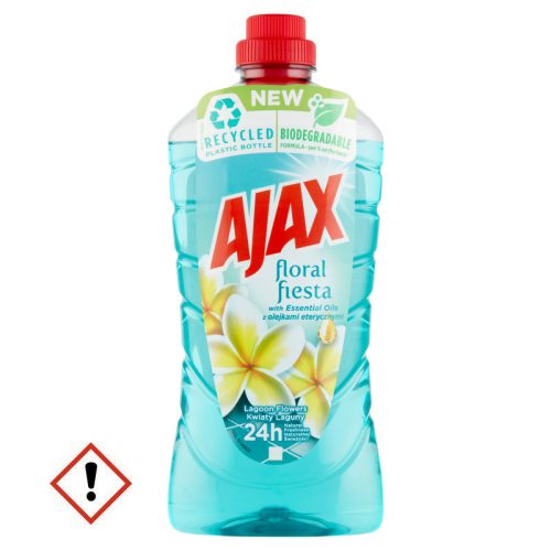 Ajax Felmosószer 1L (12Db/Karton) Floral Fiesta Lagoon Flowers Türkiz