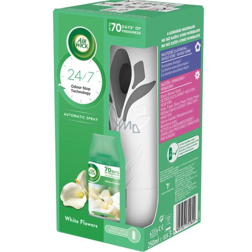 Air Wick Freshmatic Készülék+Utántöltő (4Csg/Karton) White Flowers