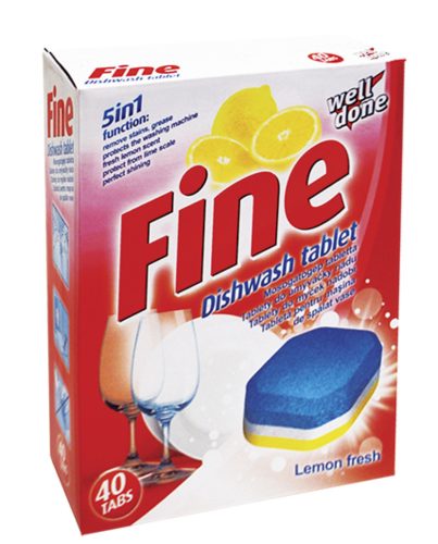 Well Done Fine 5 In1 Mosogatógép Tabletta 40X20G (10Db/Karton)