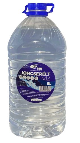 Hip-Tom Ioncserélt Víz 5L (120 Kanna/Raklap)