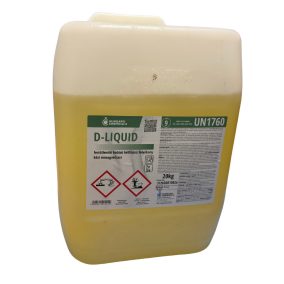   D-Liquid Fertőtlenítő Hatású Kétfázisú, Folyékony Kézi Mosogatószer, Baktericid, Yeasticid, Virucid Hatású 20Kg