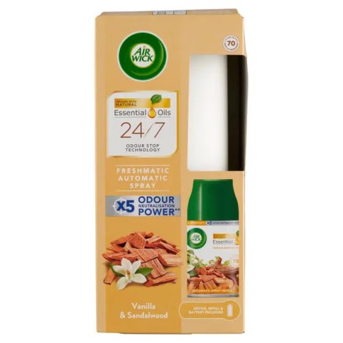 Air Wick Freshmatic Készülék+Utántöltő (4Csg/Karton) Vanilla&Sandalwood